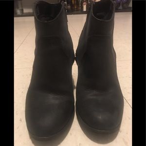 Black Steve Madden ankle boots